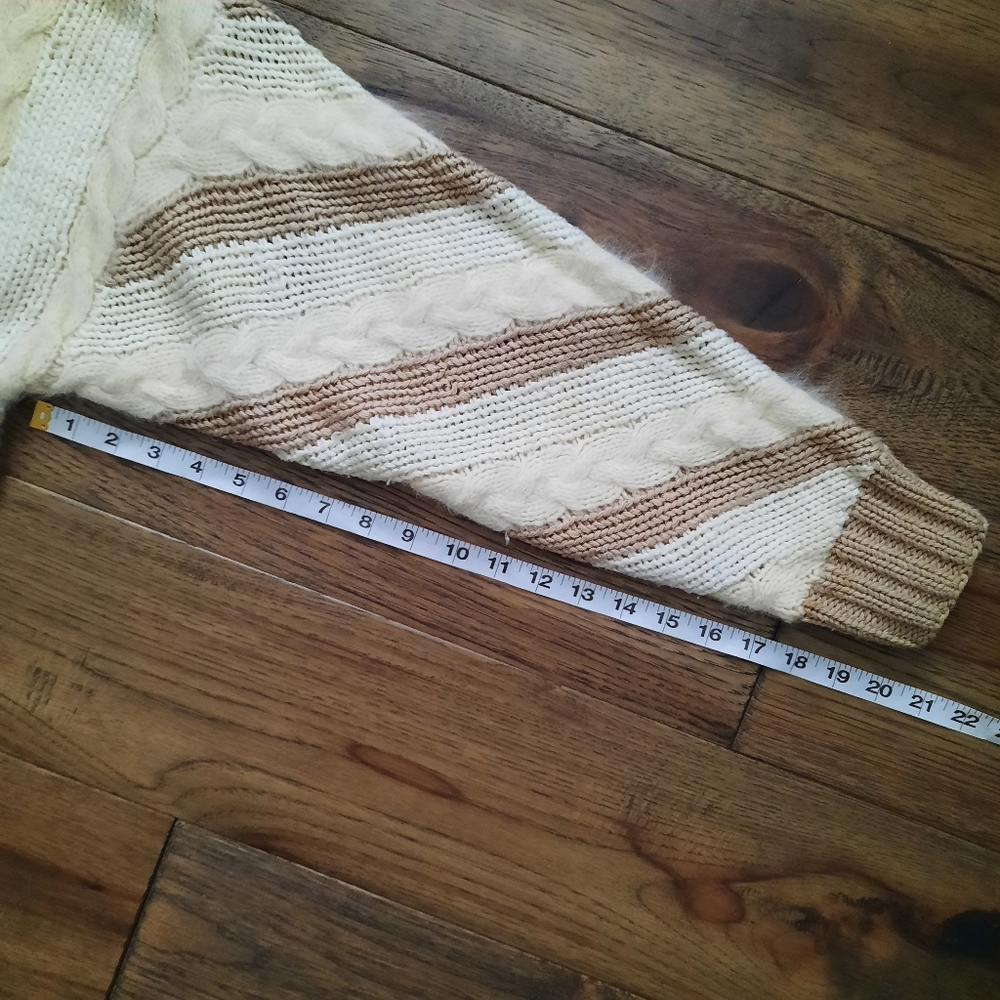 Vintage Angora Blend Chunky Cable Knit Sweater - Picture 11 of 14